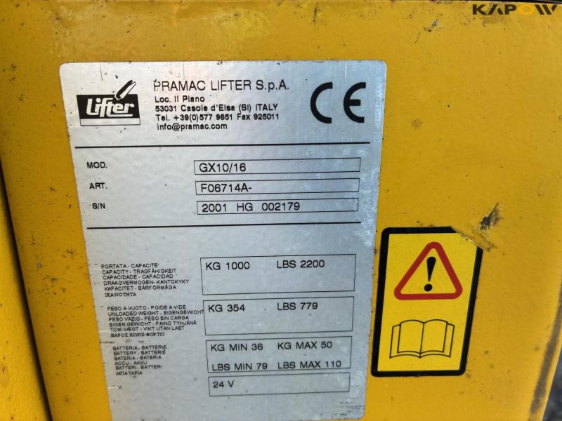 Lifter GX10/16 elektrisk palleløfter 23