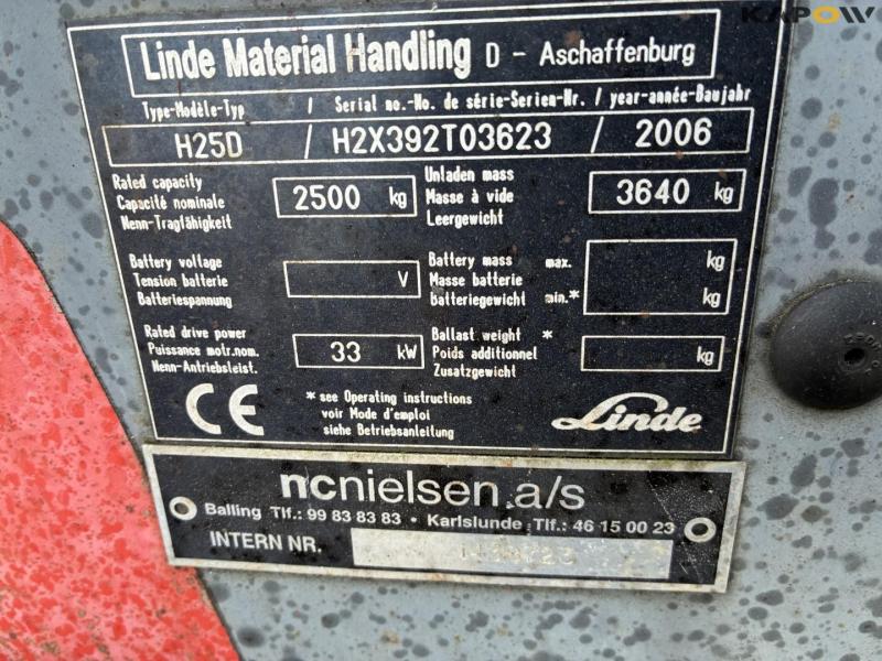 Linde H25D gaffeltruck 32