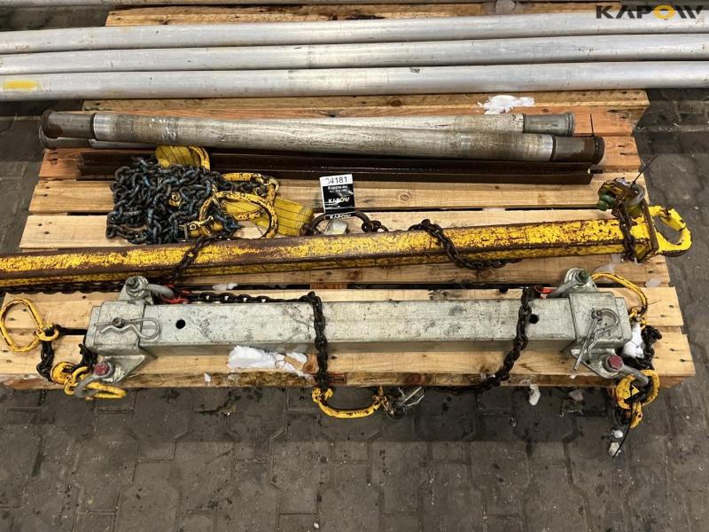 Løfteåg og kabel af ruller til tromler 9