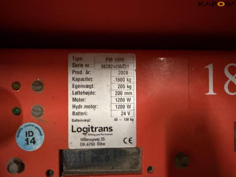 Logitrans PM1800 elektrisk stabler 12