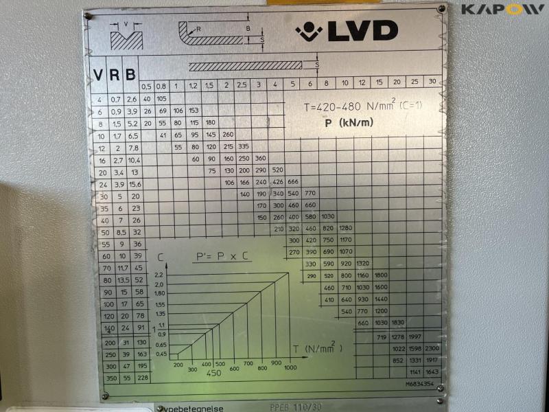 LVD PPEB 110/30 hydraulisk kantpresser 24