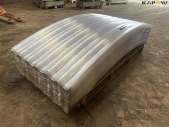 Lyse plast tagplader