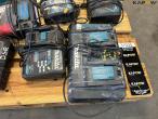 Makita oplader og batterier - Stort Parti 7