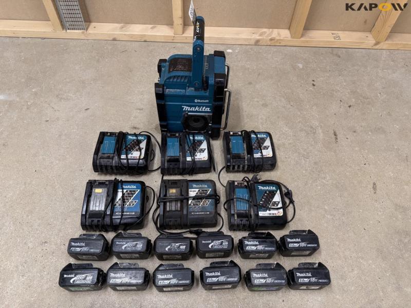 Makita radio, batterier og lader 1