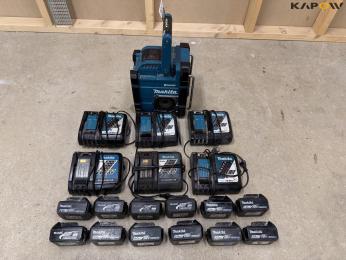Makita radio, batterier og lader