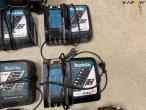 Makita radio, batterier og lader 5