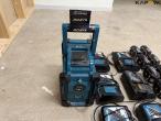 Makita radio, batterier og lader 12
