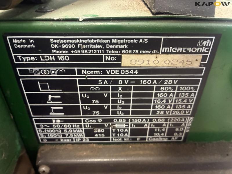 Migatronic dyna mig 405 / LDH 160 svejser 9