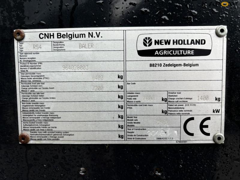 New Holland Bigbaler 890 med ballevogn 68