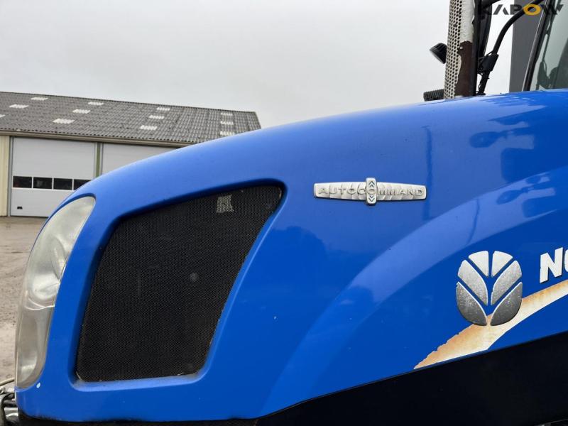 New Holland T6.150 traktor med Mulac armklipper 10