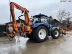 New Holland T6.150 traktor med Mulac armklipper 5