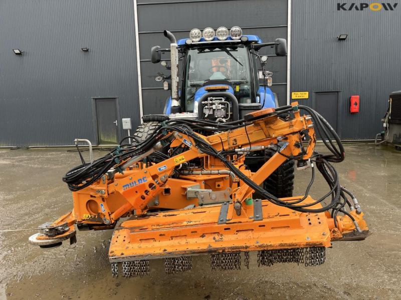 New Holland T6.150 traktor med Mulac armklipper 2