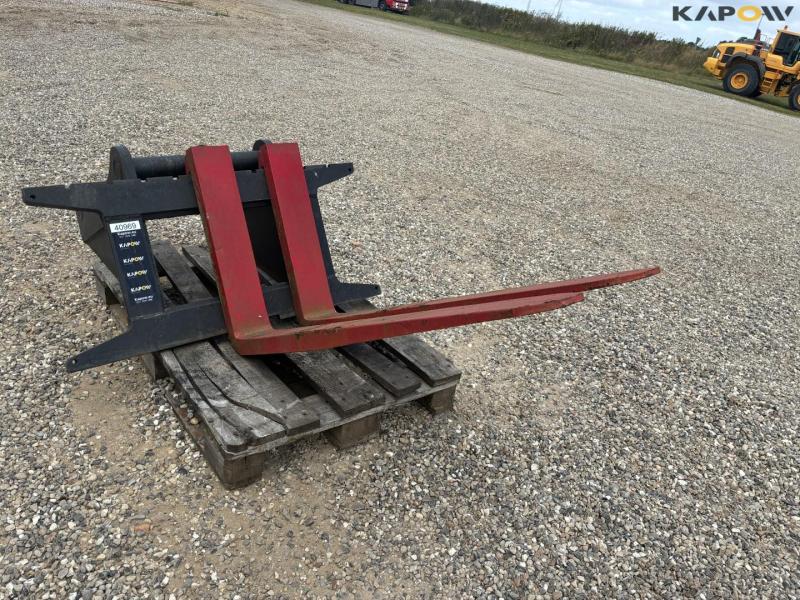 Pallegafler med gravemaskine hitch 2
