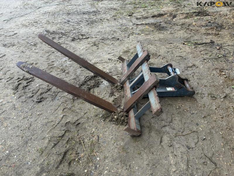 Pallegafler med gravemaskine hitch 6