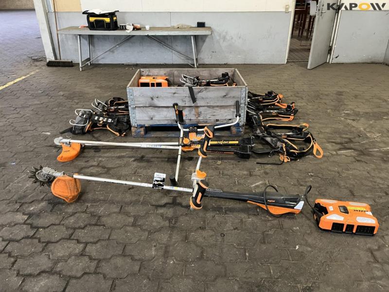 Pellenc buskrydder med batterier og rygseler 8