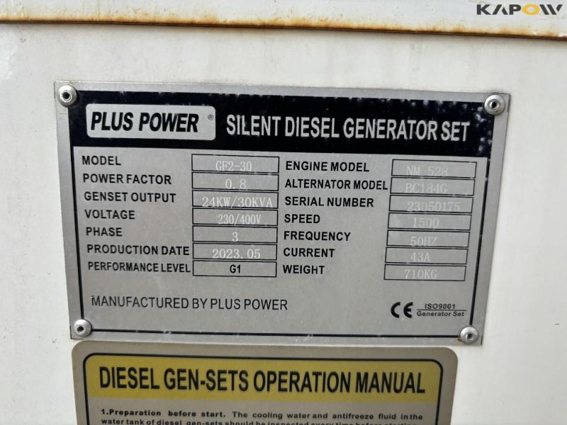 Plus Power silent diesel generator 23