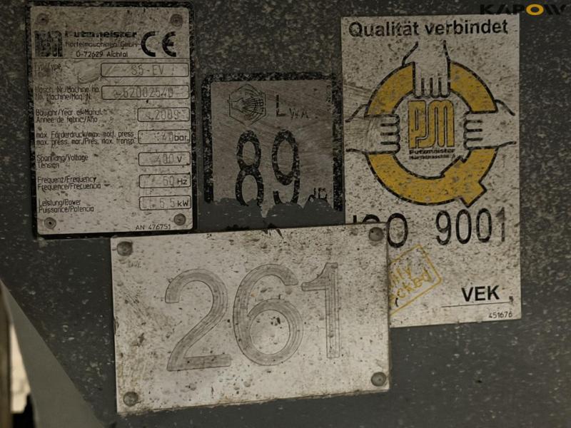 Putzmeister S5-EV pumper med tvangsblander 46