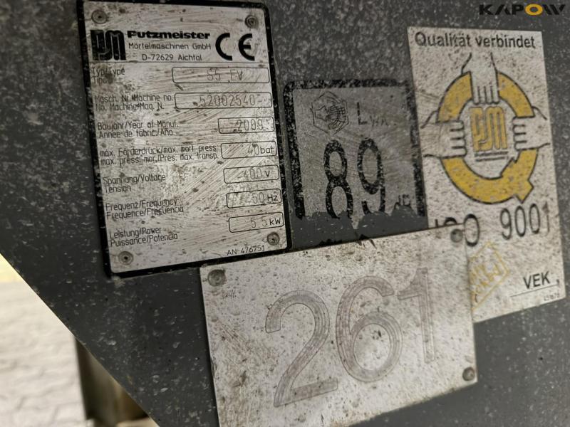 Putzmeister S5-EV pumper med tvangsblander 47