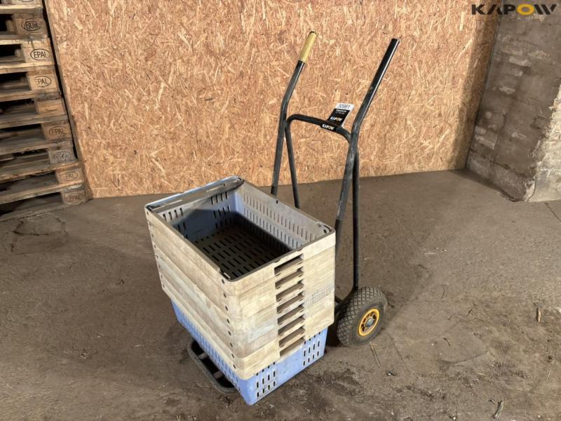 Sækkevogn med plastkasse 1