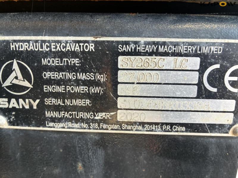 Sany SY265C LC gravemaskine 11