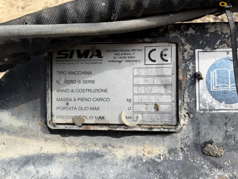 Sima S25 betonblanderskovl med Weidermann hitch 16