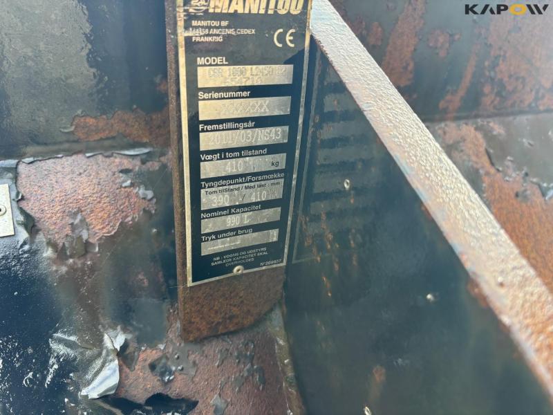 Skovl med Manitou hitch 11