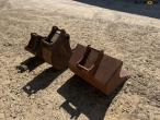 Skovle med S40 hitch - 3 stk. 5