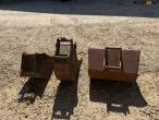 Skovle med S40 hitch - 3 stk. 6