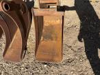 Skovle med S40 hitch - 3 stk. 10