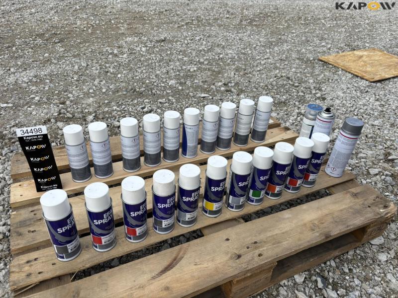 Spraymaling diverse farver 25 stk. - nye 4