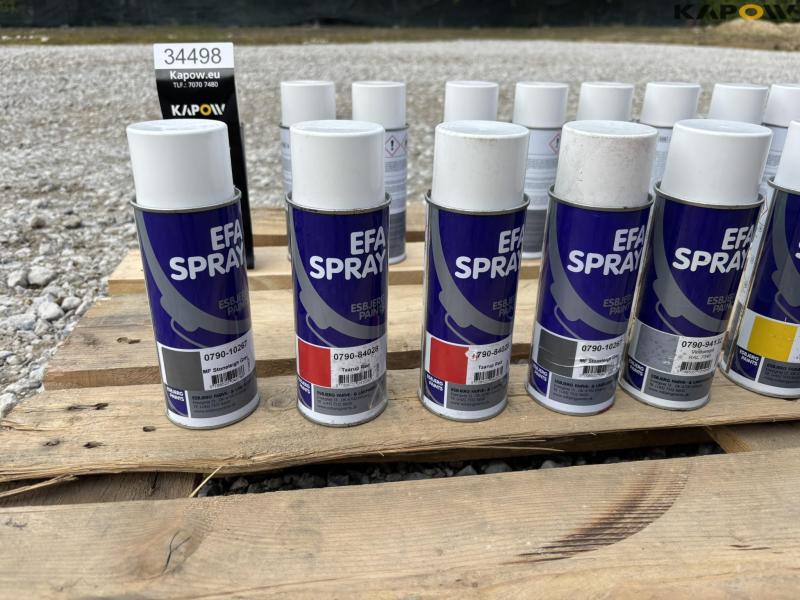 Spraymaling diverse farver 25 stk. - nye 5