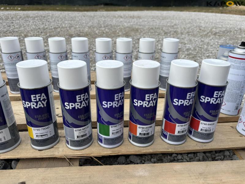 Spraymaling diverse farver 25 stk. - nye 6