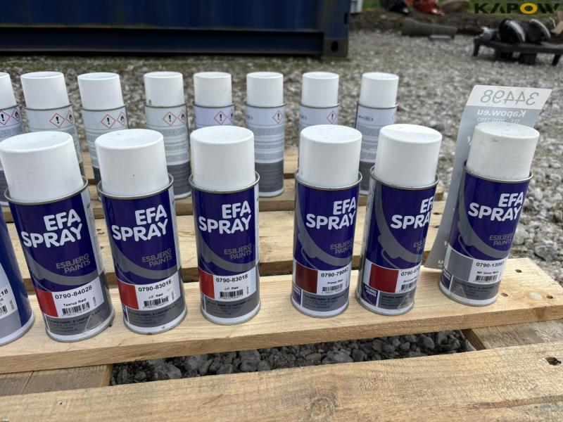 Spraymaling diverse farver 25 stk. - nye 9