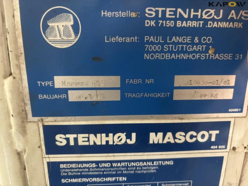 Stenhøj mascot 613 2,5ton værkstedslift 16