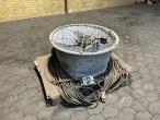 Stor ventilator med kabel og monteringsplader 2