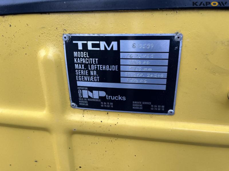 TCM FG 2.5 gaffeltruck 11