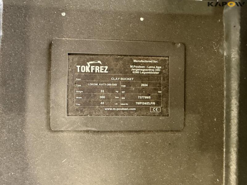 Tokfrez skovle med S40 hitch - 4 stk. 13