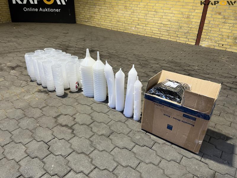 Tragte - liter mål -sugerør - Nye 1