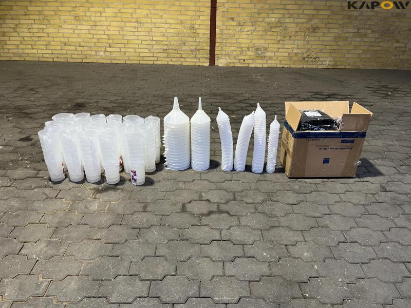 Tragte - liter mål -sugerør - Nye 2