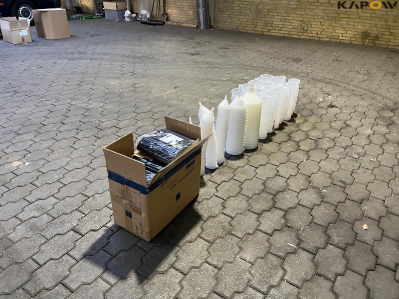 Tragte - liter mål -sugerør - Nye 7