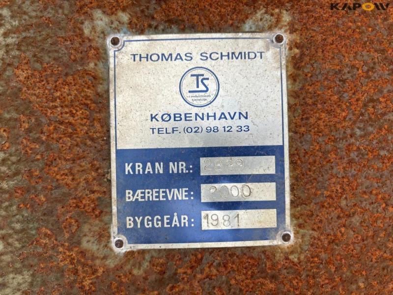 TS søjlesvingskran 2000kg 12