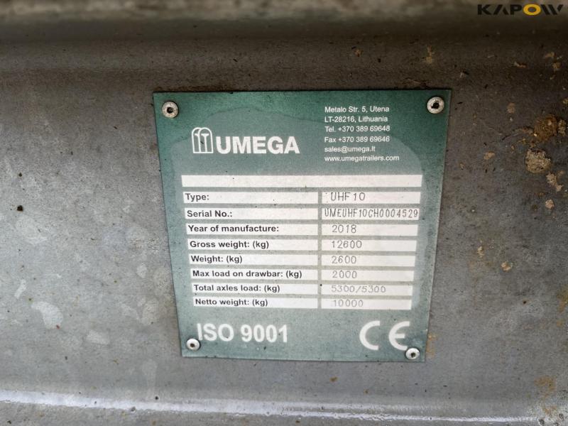 Umega UHF10 tipvogn med sandudlægger 16