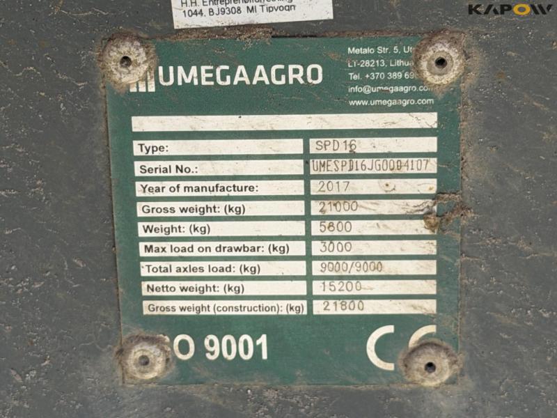 Umegaagro SPD 16 tipvogn 38