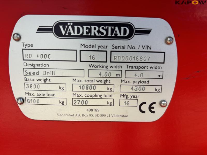 Väderstad 4 m. såmaskine 35