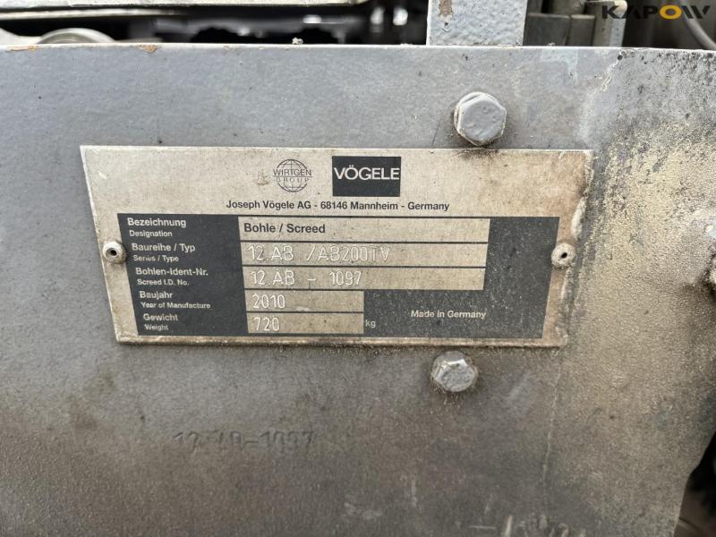 Vögele super 800 asfaltudlægger 20