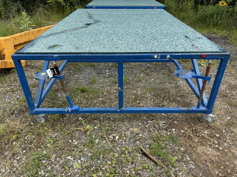 Værkstedsrullebord med hærdet glasplade 2