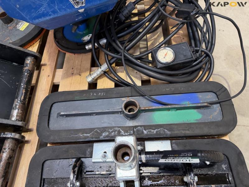 Vakuum fliseløfter med S40 & Hydrema hitch 20
