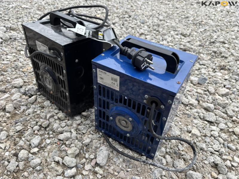 Varmeblæsere 220 volt 2 stk. 3