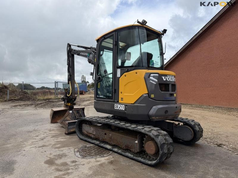 Volvo ECR50D gravemaskine med rotortilt 7