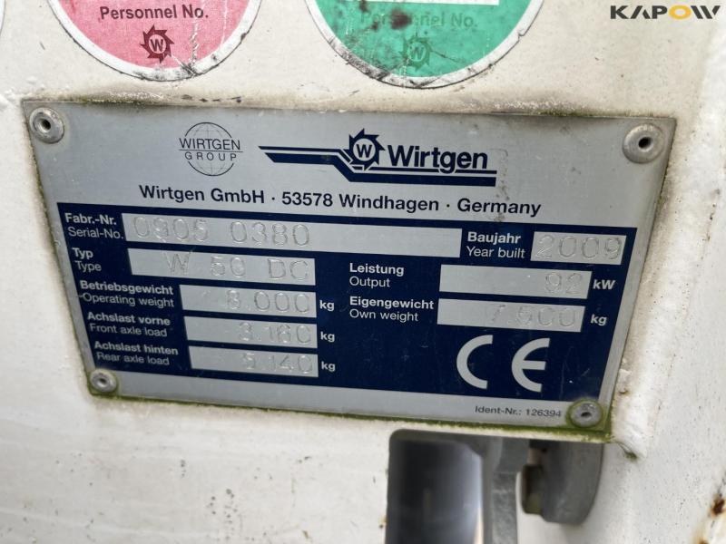 Wirtgen W 50 DC asfaltfræser med transportbånd 24